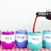 Swig Engraved Stemless Wine Cup